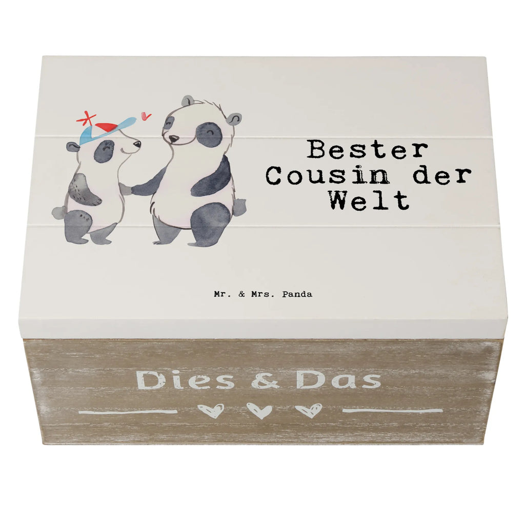 Wooden chest panda best cousin in the world chest, memory box, Wooden box, XXL, casket, storage box, box, decorative box, treasure chest, for, thank you, gift, giving, birthday, birthday present, gift idea, souvenir, make you happy, gift tip, Cousin, uncle&#39;s son, cousin, kin, aunt&#39;s son, family