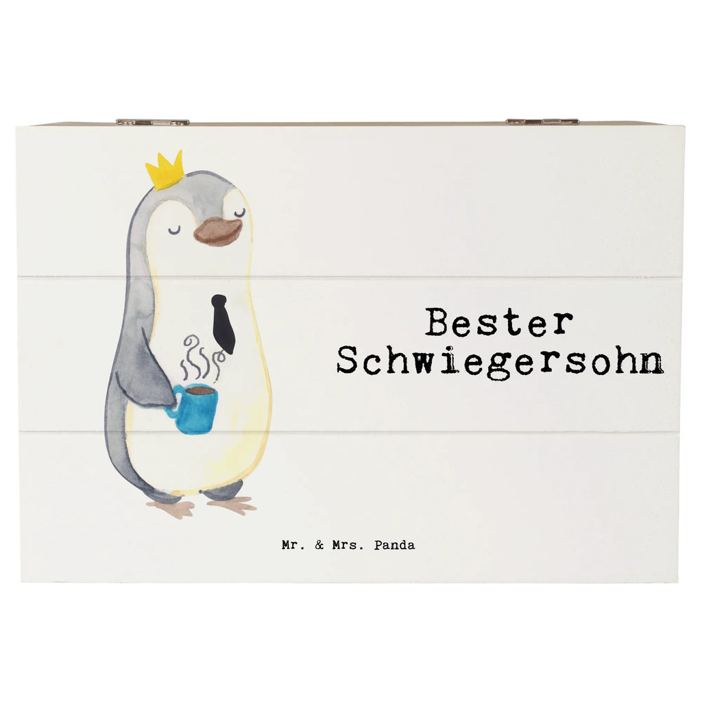 Holzkiste Pinguin Bester Schwiegersohn XXL, Schatzkiste, Erinnerungsbox, Geschenkdose, Holzkiste, Dekokiste, Schatulle, Kiste, Erinnerungskiste, Aufbewahrungsbox, Truhe, Geschenkbox, für, Dankeschön, Geschenk, Schenken, Geburtstag, Geburtstagsgeschenk, Geschenkidee, Danke, Bedanken, Mitbringsel, Freude machen, Geschenktipp, Frau, Tochter, Schwiegersohn, angeheiratet, Hochzeit, Ehefrau des Sohns, Heirat