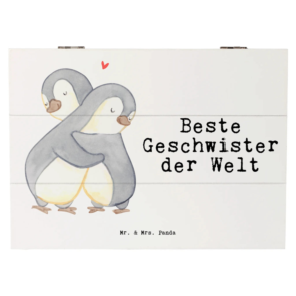 Holzkiste Pinguin Beste Geschwister der Welt Kiste, Schatulle, Erinnerungskiste, Erinnerungsbox, Dekokiste, Schatzkiste, Geschenkdose, Holzkiste, Geschenkbox, Truhe, XXL, Aufbewahrungsbox, für, Dankeschön, Geschenk, Schenken, Geburtstag, Geburtstagsgeschenk, Geschenkidee, Danke, Bedanken, Mitbringsel, Freude machen, Geschenktipp, Nachwuchs, Familie, Schwestern, Geschwisterchen, Bruder, Geschwister, Schwester, Brüder