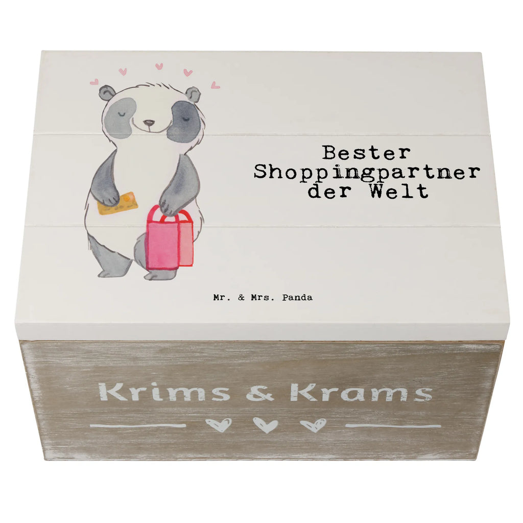 Wooden chest panda Best shopping partner in the world Aufbewahrungsbox, XXL, Erinnerungsbox, Schatulle, Erinnerungskiste, Kiste, Dekokiste, Holzkiste, Schatzkiste, Truhe, Geschenkdose, Geschenkbox, für, Dankeschön, Geschenk, Schenken, Geburtstag, Geburtstagsgeschenk, Geschenkidee, Danke, Bedanken, Mitbringsel, Freude machen, Geschenktipp, bff, Freundin, Shopping, Queen, Freund, Einkaufen, Shoppen, Shopping-Queen, Shoppingpartner, Begleitung, Partner, Bester
