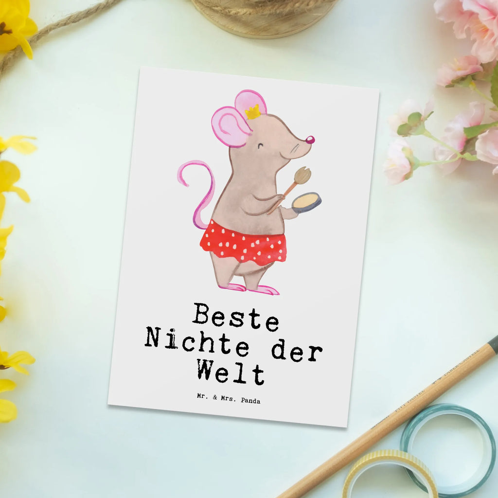 Pocztówka Mysz Najlepsza siostrzenica świata Einladung Geburtstag, Geschenkkarte, Postkarte, Dankeskarte, Einladung, Einladungskarte, Ansichtskarten, Ansichtskarte, Grußkarte, Karte, Einladungskarten Geburtstag, Geburtstagskarte, für, Dankeschön, Geschenk, Schenken, Geburtstag, Geburtstagsgeschenk, Geschenkidee, Danke, Bedanken, Mitbringsel, Freude machen, Geschenktipp, Patenkind, Tochter der Schwester, Taufe, Patentante, Tochter des Bruders, Tante, Nichte, Patenonkel, Onkel, Beste