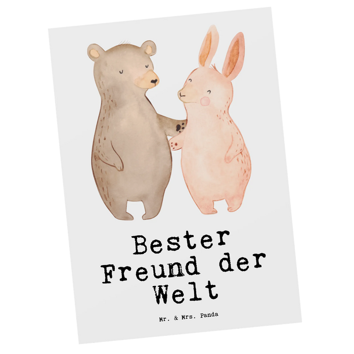 Postkarte Hase Bester Freund der Welt