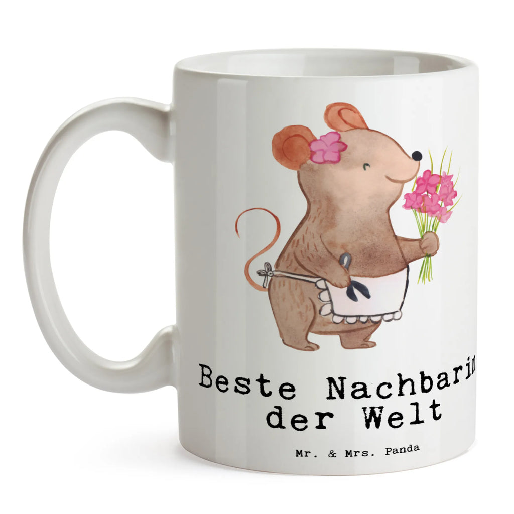 Kubek Mysz Najlepsza sąsiadka na świecie dla, Dziękuję, Prezent, Wręczyć, Urodziny, Prezent urodzinowy, Pomysł na prezent, Podziękować, Upominek, Sprawić radość, Tip na prezent