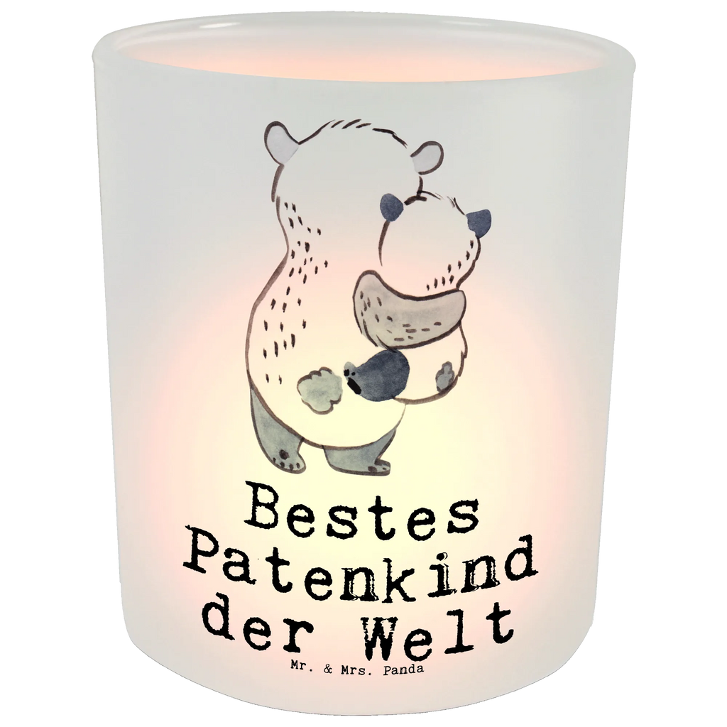 Lantern panda Best godchild in the world glass tealight, tealight holder, Wind light, for, thank you, gift, giving, birthday, birthday present, gift idea, souvenir, make you happy, gift tip, godfather, niece, baptized, godmother, christening ceremony, nephew, christening gift, godchild, baptism, Godchild