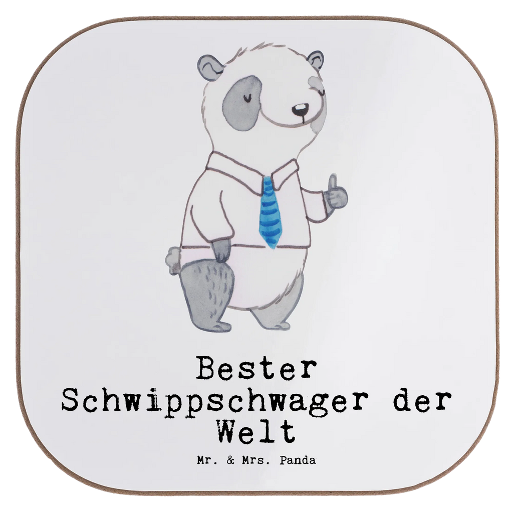 Square coaster panda Best brother-in-law in the world gift, breakfast, presents, gifts, glass coasters, party, Coasters, for, thank you, giving, birthday, birthday present, gift idea, souvenir, make you happy, gift tip, spouse&#39;s brother-in-law, Schwippschwager, family, married, relatives, Schwibschwager, brother-in-law