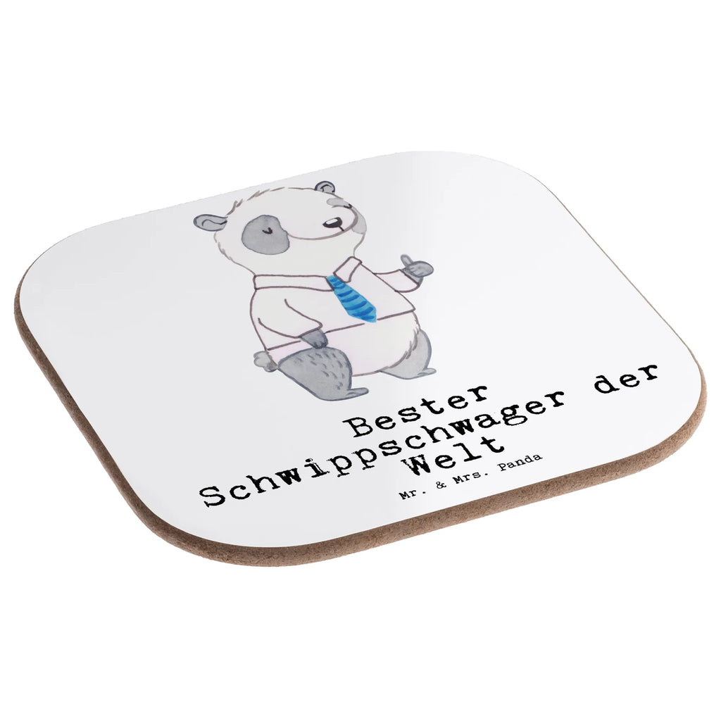 Square coaster panda Best brother-in-law in the world gift, breakfast, presents, gifts, glass coasters, party, Coasters, for, thank you, giving, birthday, birthday present, gift idea, souvenir, make you happy, gift tip, spouse&#39;s brother-in-law, Schwippschwager, family, married, relatives, Schwibschwager, brother-in-law