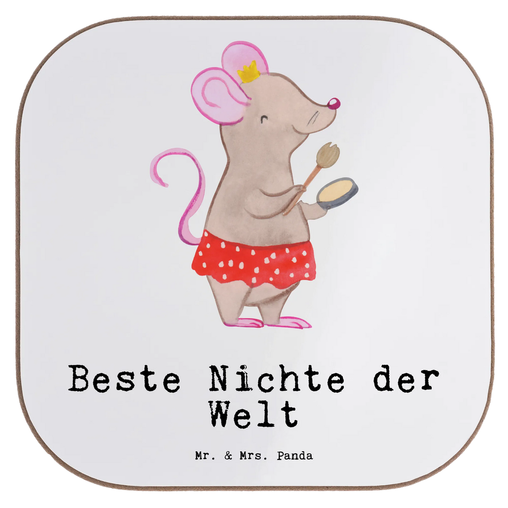 Square coaster Mouse best niece in the world Coasters, gifts, gift, presents, breakfast, party, glass coasters, for, thank you, giving, birthday, birthday present, gift idea, souvenir, make you happy, gift tip, aunt, Niece, godchild, christening, brother&#39;s daughter, sister&#39;s daughter, godmother, best, godfather, uncle