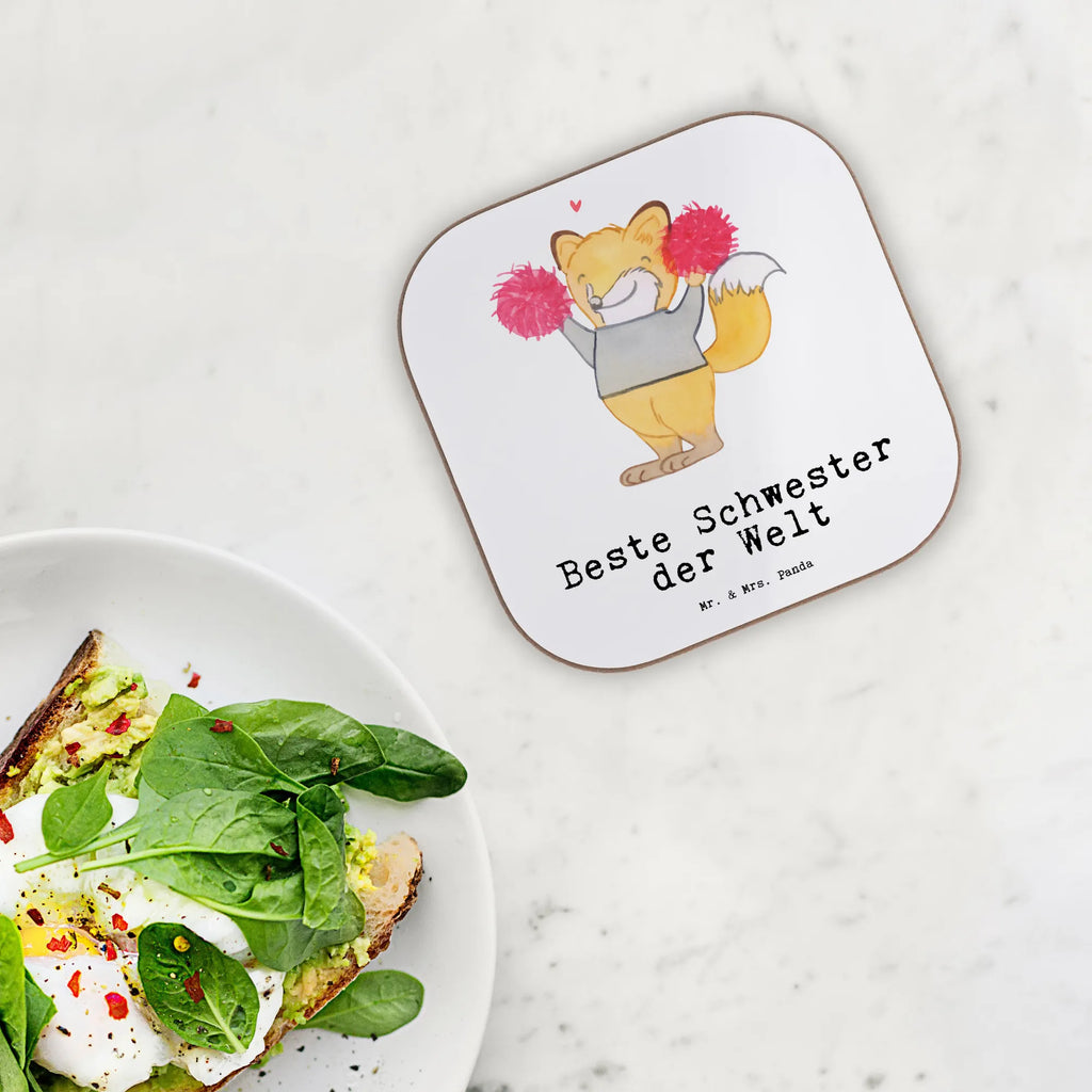 Quadratische Untersetzer Fuchs Beste Schwester der Welt Glasuntersetzer, Untersetzer, Getränkeuntersetzer, Untersetzer Gläser, Untersetzer für Gläser, Bierdeckel, Untersetzer Design, Holzuntersetzer, Untersetzer aus Holz, Tassen Untersetzer, Untersetzer Holz, Korkuntersetzer, für, Dankeschön, Geschenk, Schenken, Geburtstag, Geburtstagsgeschenk, Geschenkidee, Danke, Bedanken, Mitbringsel, Freude machen, Geschenktipp, Schwesterherz, Geschwister, Schwester, Tochter, Sister, Beste, Kleinigkeit, Familie