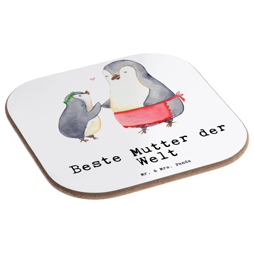 Square coaster penguin best mom in the world Coasters, gifts, presents, gift, breakfast, glass coasters, party, for, thank you, giving, birthday, birthday present, gift idea, souvenir, make you happy, gift tip, Mama, Ma, Best Mom, Thank You, Mommy, Best, Super Mom, Son, Mutti, Mother&#39;s Day, Mother, Daughter