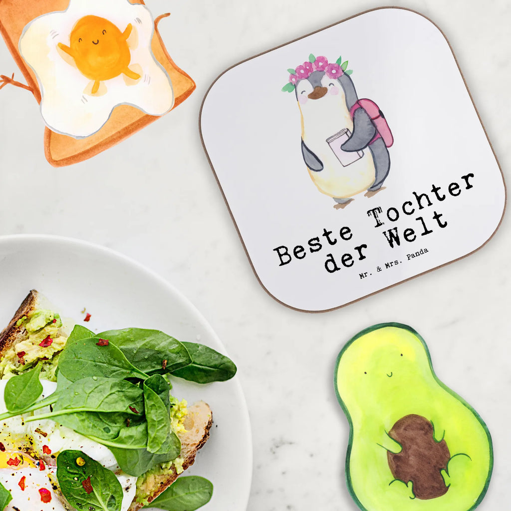 Quadratische Untersetzer Pinguin Beste Tochter der Welt Bierdeckel, Glasuntersetzer, Untersetzer, Untersetzer Design, Untersetzer für Gläser, Untersetzer aus Holz, Untersetzer Gläser, Holzuntersetzer, Getränkeuntersetzer, Tassen Untersetzer, Korkuntersetzer, Untersetzer Holz, für, Dankeschön, Geschenk, Schenken, Geburtstag, Geburtstagsgeschenk, Geschenkidee, Danke, Bedanken, Mitbringsel, Freude machen, Geschenktipp, Töchter, Mutter, Tochter, Kind, Vater, Töchterchen, Geburt, Belohnung, Kleine, Kinder, Familie
