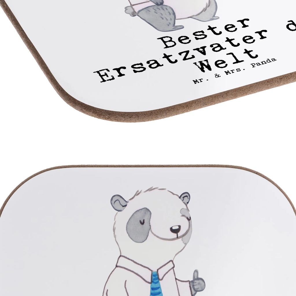 Square coaster panda Best surrogate father in the world glass coasters, Coasters, gift, breakfast, gifts, presents, party, for, thank you, giving, birthday, birthday present, gift idea, souvenir, make you happy, gift tip, Family, Second, Substitute, Husband, Dad, Gift Dad, Birthday, Surrogate, Best, Father, Daddy, Parents, Thank You, Little