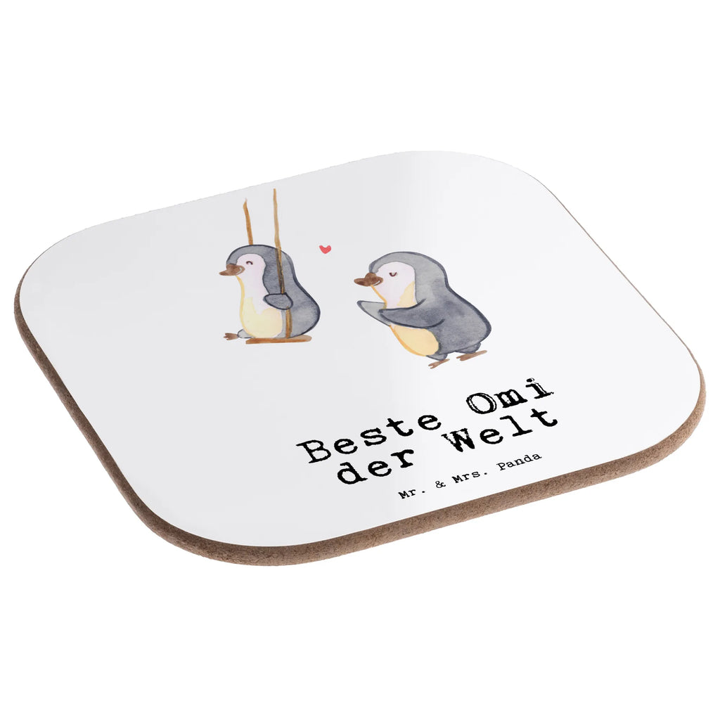 Square coaster penguin Best grandma in the world Coasters, gifts, glass coasters, breakfast, presents, gift, party, for, thank you, giving, birthday, birthday present, gift idea, souvenir, make you happy, gift tip, Grandmother, grandmother, grandma, grandpa, grandchild, best, grandson, little thing, granddaughter