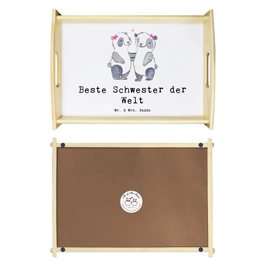 Serviertablett Panda Beste Schwester der Welt Küchentablett, Tablett, Holztablett, Dekotablett, Frühstückstablett, Serviertablett, für, Dankeschön, Geschenk, Schenken, Geburtstag, Geburtstagsgeschenk, Geschenkidee, Danke, Bedanken, Mitbringsel, Freude machen, Geschenktipp, Liebe, Beste, Tochter, Geschwister, Kleinigkeit, Schwesterherz, Sister, Familie, Schwestern, Kinder, Schwester