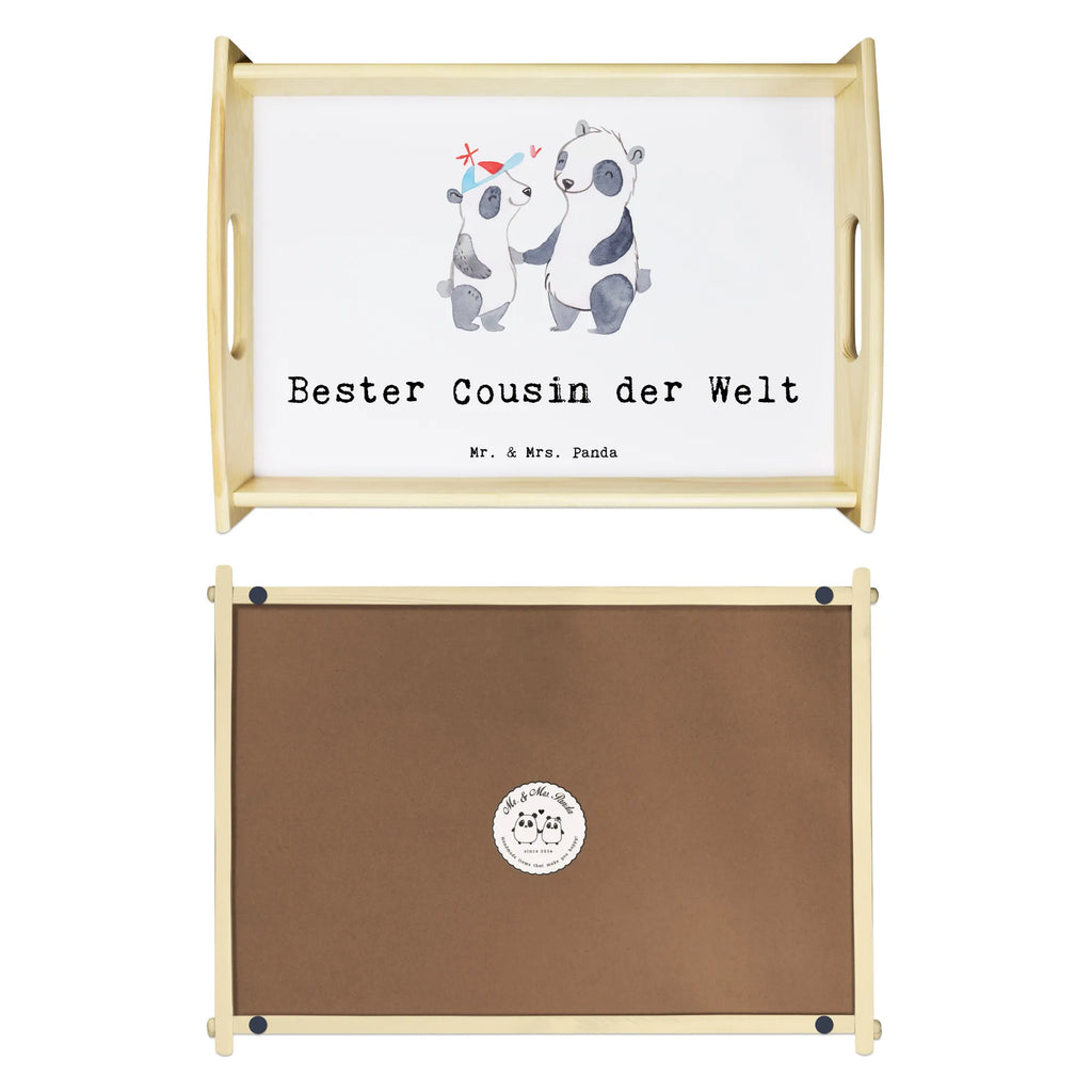 Serviertablett Panda Bester Cousin der Welt Serviertablett, Dekotablett, Küchentablett, Holztablett, Frühstückstablett, Tablett, für, Dankeschön, Geschenk, Schenken, Geburtstag, Geburtstagsgeschenk, Geschenkidee, Danke, Bedanken, Mitbringsel, Freude machen, Geschenktipp, Verwandtschaft, Familie, Cousin, Cousine, Sohn von Tante, Sohn von Onkel, Kousin, Vetter