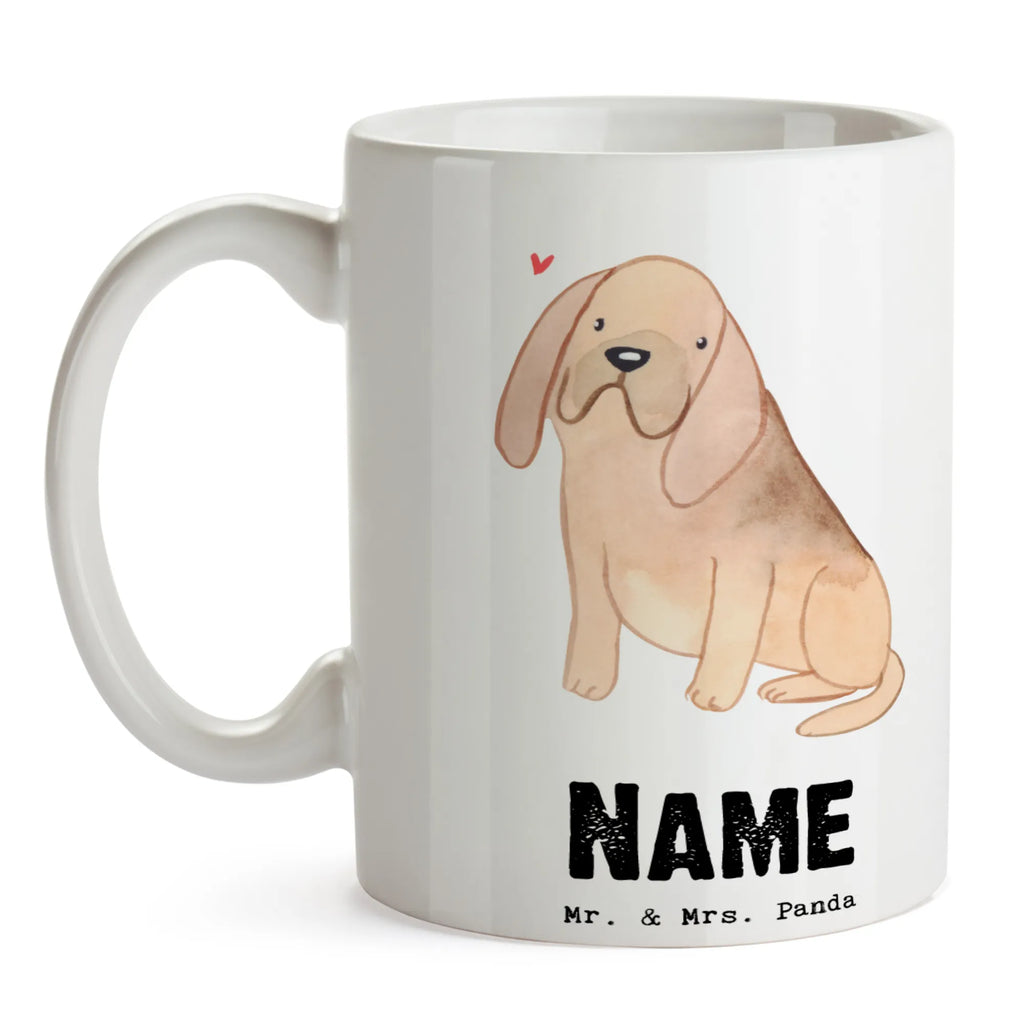 Personalisierte Tasse Bloodhound Lebensretter Personalisiert, Namen, Personalisierte Tasse, Tasse, Tasse mit Namen, Wunschname, Drucken, Namenstasse, Hund, Hunderasse, Rassehund, Hundebesitzer, Geschenk, Tierfreund, Schenken, Welpe, Bloodhound, Chien de Saint Hubert, St. Hubertushund, Bluthund