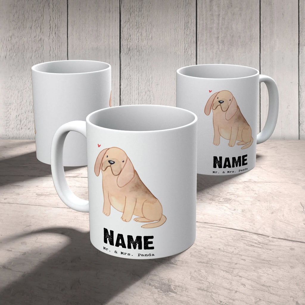 Personalisierte Tasse Bloodhound Lebensretter Personalisiert, Namen, Personalisierte Tasse, Tasse, Tasse mit Namen, Wunschname, Drucken, Namenstasse, Hund, Hunderasse, Rassehund, Hundebesitzer, Geschenk, Tierfreund, Schenken, Welpe, Bloodhound, Chien de Saint Hubert, St. Hubertushund, Bluthund