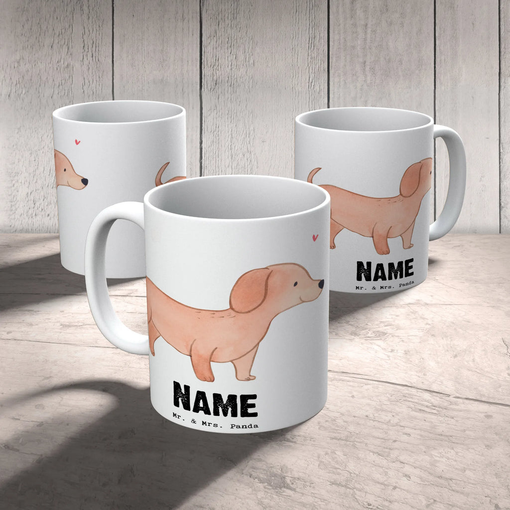 Personalisierte Tasse Dackel Kurzhaardackel Lebensretter Wunschname, Namen, Tasse, Namenstasse, Personalisiert, Drucken, Personalisierte Tasse, Tasse mit Namen, Hund, Hunderasse, Rassehund, Hundebesitzer, Geschenk, Tierfreund, Schenken, Welpe, Dachshund, Teckel, Kurzhaardackel