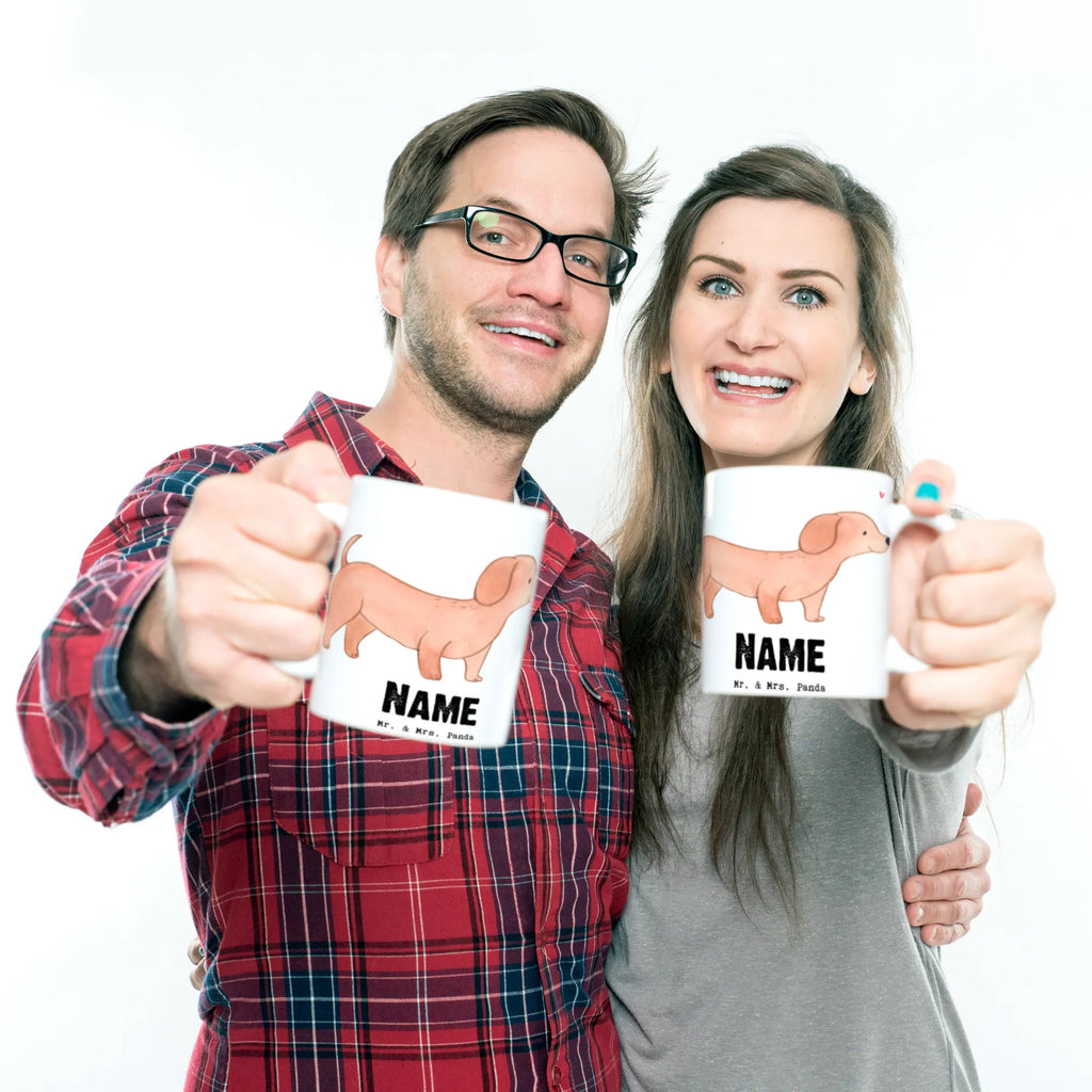 Personalisierte Tasse Dackel Kurzhaardackel Lebensretter Wunschname, Namen, Tasse, Namenstasse, Personalisiert, Drucken, Personalisierte Tasse, Tasse mit Namen, Hund, Hunderasse, Rassehund, Hundebesitzer, Geschenk, Tierfreund, Schenken, Welpe, Dachshund, Teckel, Kurzhaardackel