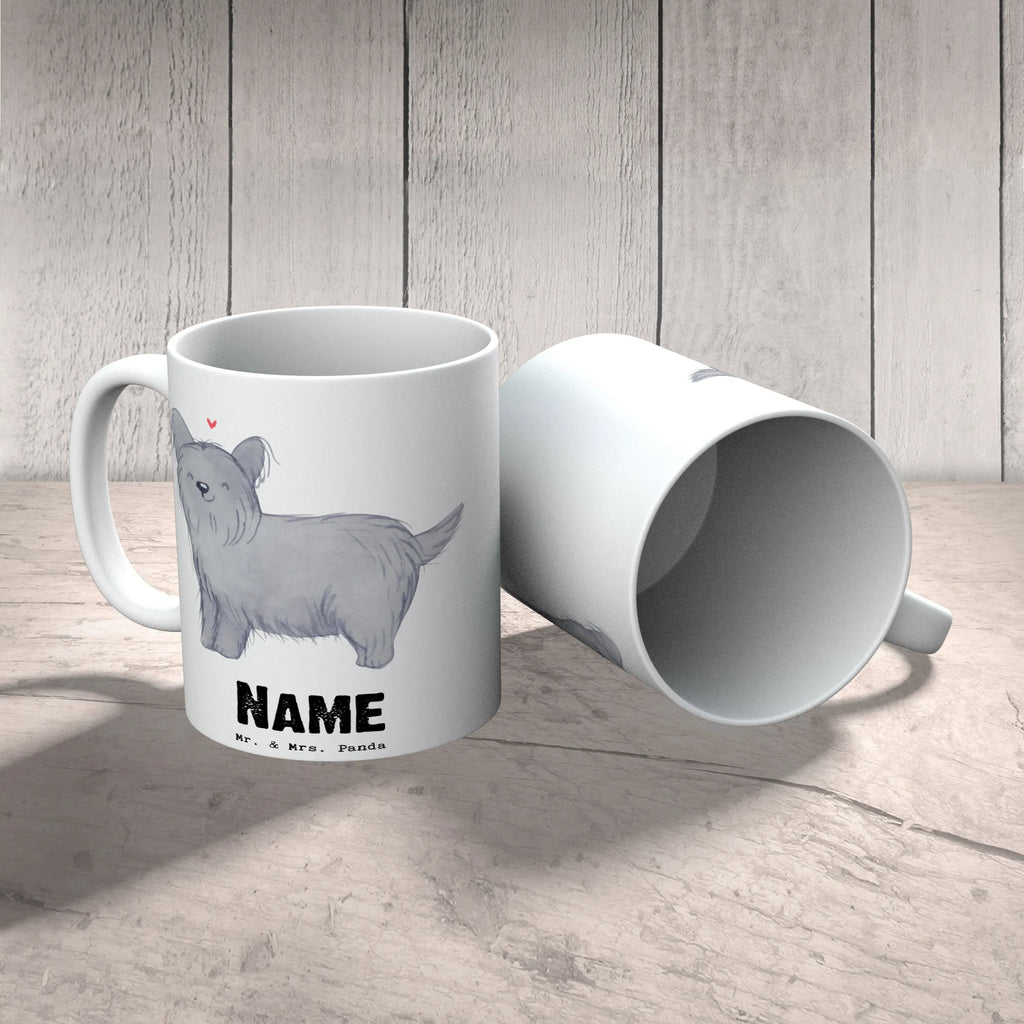 Personalisierte Tasse Skye Terrier Lebensretter Namenstasse, Tasse mit Namen, Personalisiert, Namen, Drucken, Wunschname, Tasse, Personalisierte Tasse, Hund, Hunderasse, Rassehund, Hundebesitzer, Geschenk, Tierfreund, Schenken, Welpe, Terrier, Skye Terrier