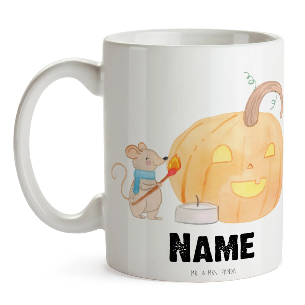 Personalised cup pumpkin mouse Halloween, decoration, Martin singing, decor, gifts, giving