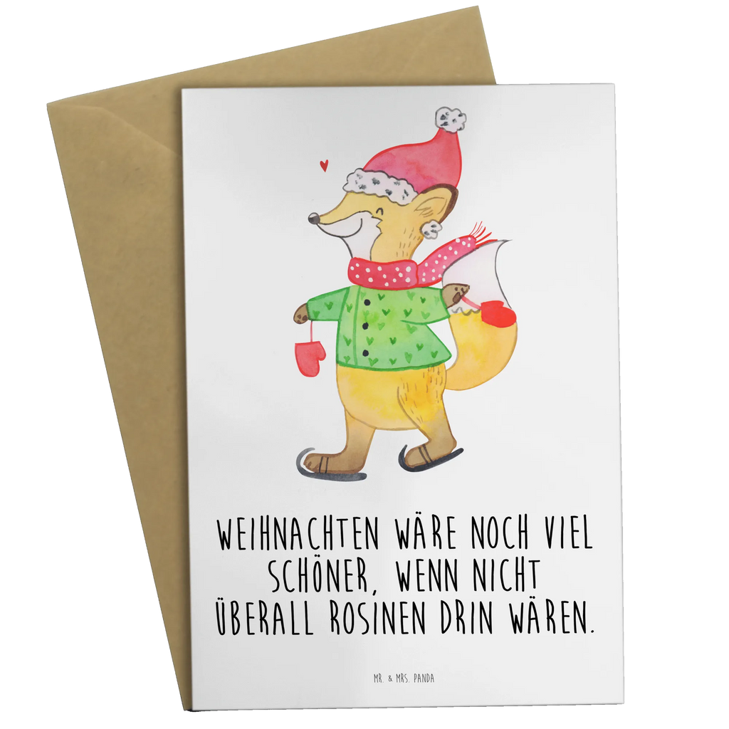 Grußkarte Fuchs  Schlittschuhe Ansichtskarten, Grußkarte, Karte, Einladungskarte, Klappkarte, Geburtstagskarte, Hochzeitskarte, Glückwunschkarte, Winter, Weihnachten, Weihnachtsdeko, Nikolaus, Advent, Heiligabend, Wintermotiv, Weihnachtszeit, Tannenbaum, Weihnachtsmann, Weihnachtsbaum, Weihnachtstage