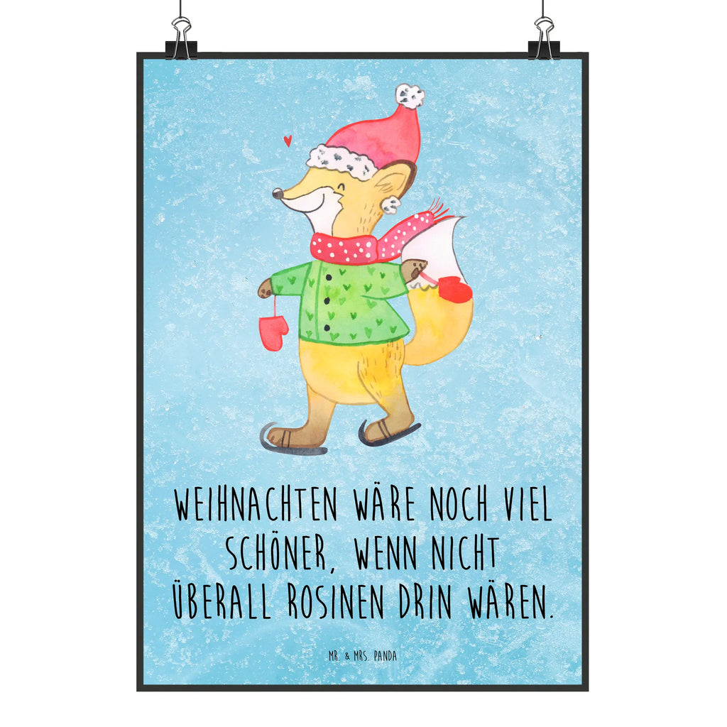 Poster Fox skates Kunstdruck, Bild für Wand, grafikposter, wandkunst, Poster, Wanddekoration, Plakat, kunst für die wand, Posterdruck, Mr. & Mrs. Panda Poster, kunstposter, Designposter, drucke, Wanddeko Bild, Wandschmuck, Bild, wanddruck, Wandbild, Wandposter, kunstdruck poster, wanddeko, Deko Bild, Wintermotiv, Heiligabend, Advent, Nikolaus, Weihnachten, Weihnachtsdeko, Winter, Weihnachtstage, Tannenbaum, Weihnachtsmann, Weihnachtszeit, Weihnachtsbaum