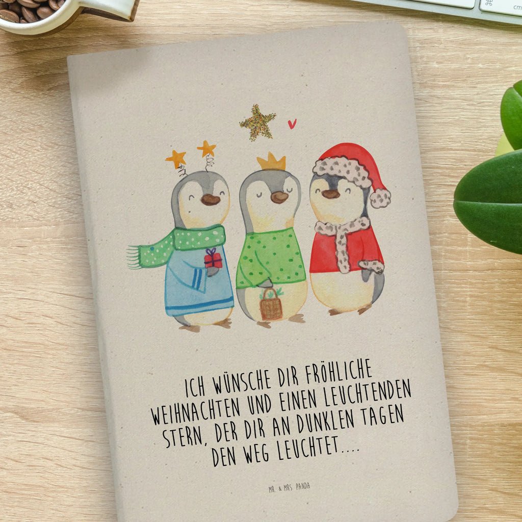 Cotton notebook wintertime Holy Three Kings journal, notepad, writing book, sketchbook, notes, entry book, diary, notebook, address book, Winter, Christmas, Christmas time, snow, Christmas Eve, Santa Claus, Christmas days, Christmas present, Epiphany