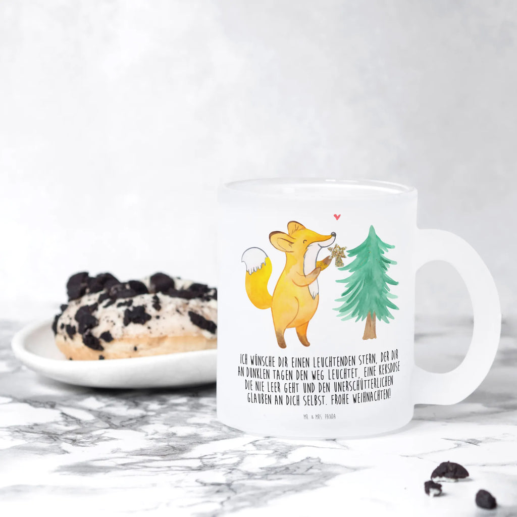 Glass tea cup Fox Christmas tree Tea cup, glass, tea glass, mug, tea, Winter, Christmas, Christmas time, snow, fox, winter, christmas present, christmas, christmas days, santa claus, christmas time, christmas eve, skate, christmas decoration