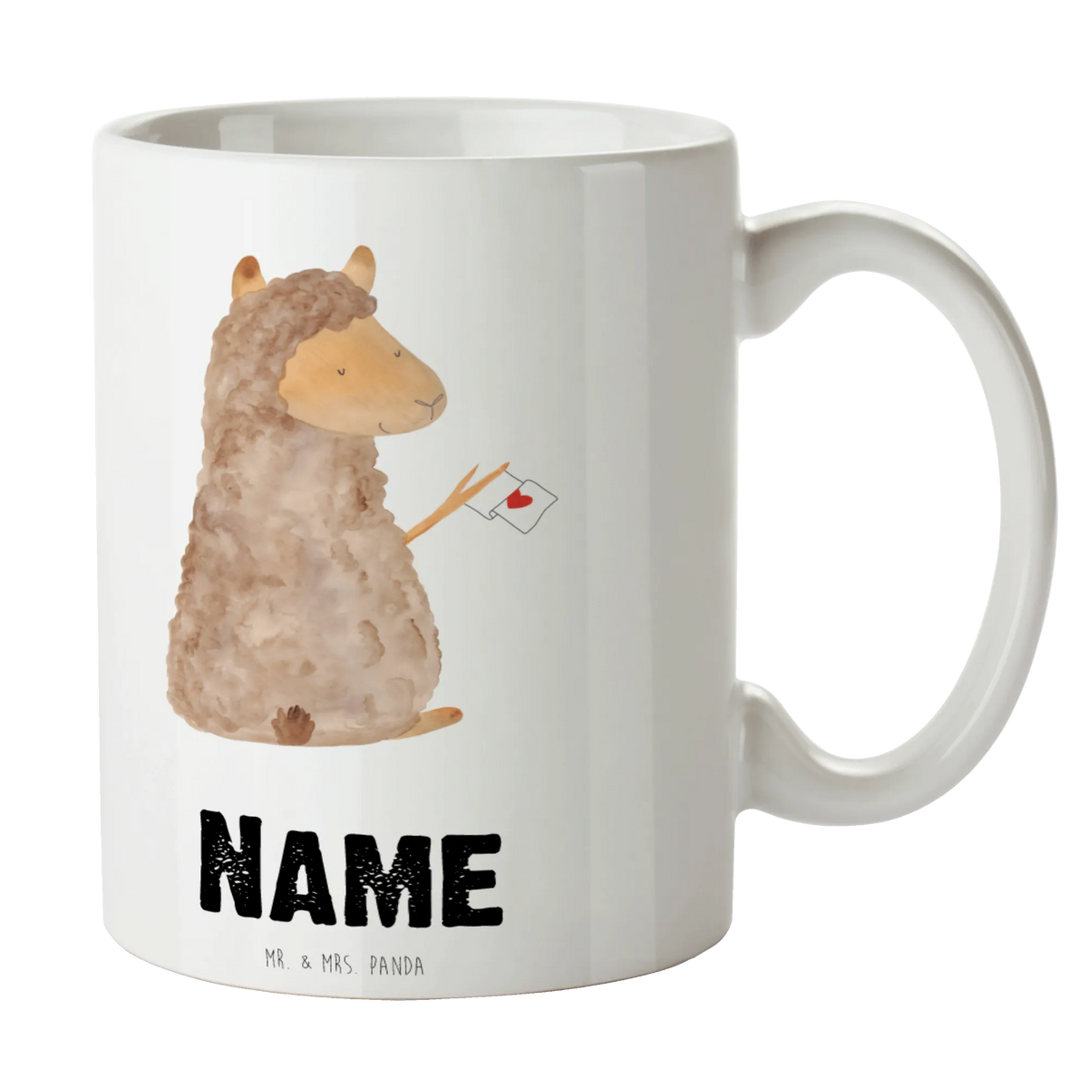 Personalised cup alpaca banner alpaca, llama, pako, camel, Peru, animal, favourite animal, love, llamas, alpacas, Alpaca
