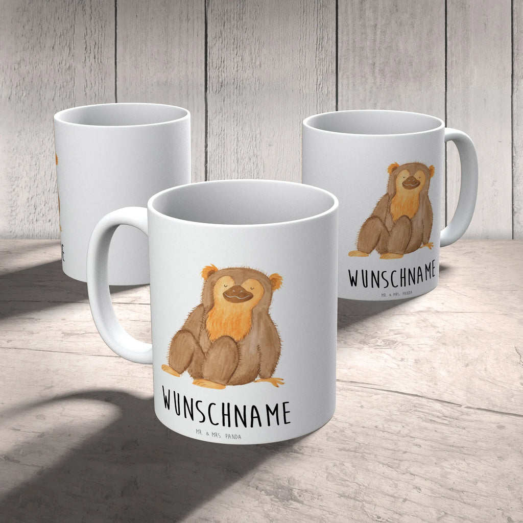 Personalisierte Tasse Affe Personalisiert, Tasse mit Namen, Tasse, Namenstasse, Personalisierte Tasse, Drucken, Wunschname, Namen, Afrika, Wildtiere, Motivation, Selfcare, Liebe, Respekt, Affe, Selbstbewusstsein, Äffchen, Selbstliebe, Affen, Selbstachtung