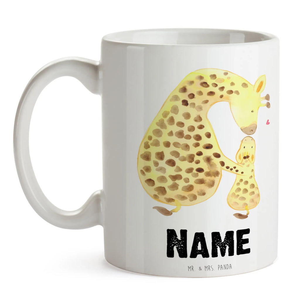 Personalisierte Tasse Giraffe mit Kind Wunschname, Drucken, Namen, Personalisiert, Tasse mit Namen, Personalisierte Tasse, Tasse, Namenstasse, Afrika, Wildtiere, Sohn, Tochter, Mutter, Lieblingsmensch, Giraffe, Mama, Kind