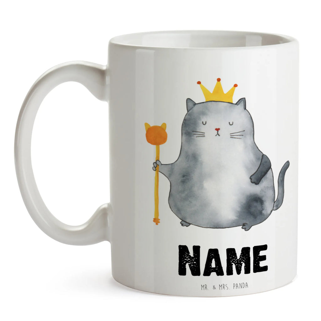 Personalised cup Cat king cat, tomcat, kitty, meow, kitten, housecat, mama cat, love cats, cat image, cat fan, cat lover, cat fancier, cat decoration, gift for cat lover, cat owner, funny cats, cat sayings, cat motto, funny cat gifts, fan merchandise, cat stuff, animal lover, king, move, cats, apartment, queen, tenement, moving in, pet, pussy, first own apartment, family
