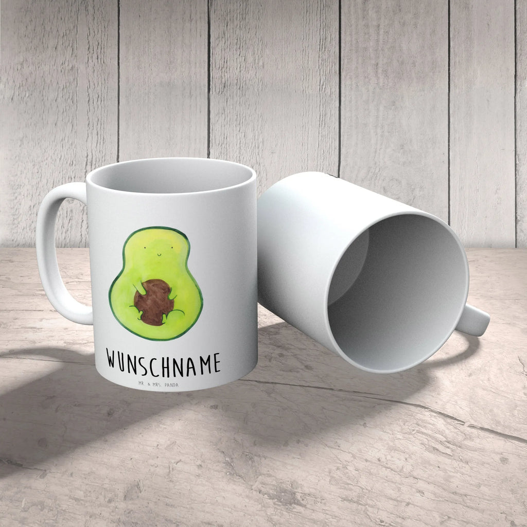 Personalised cup avocado core avocado, vegetables, plant, seed, saying life, avocado seed