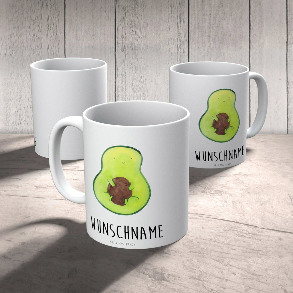 Personalised cup avocado core avocado, vegetables, plant, seed, saying life, avocado seed