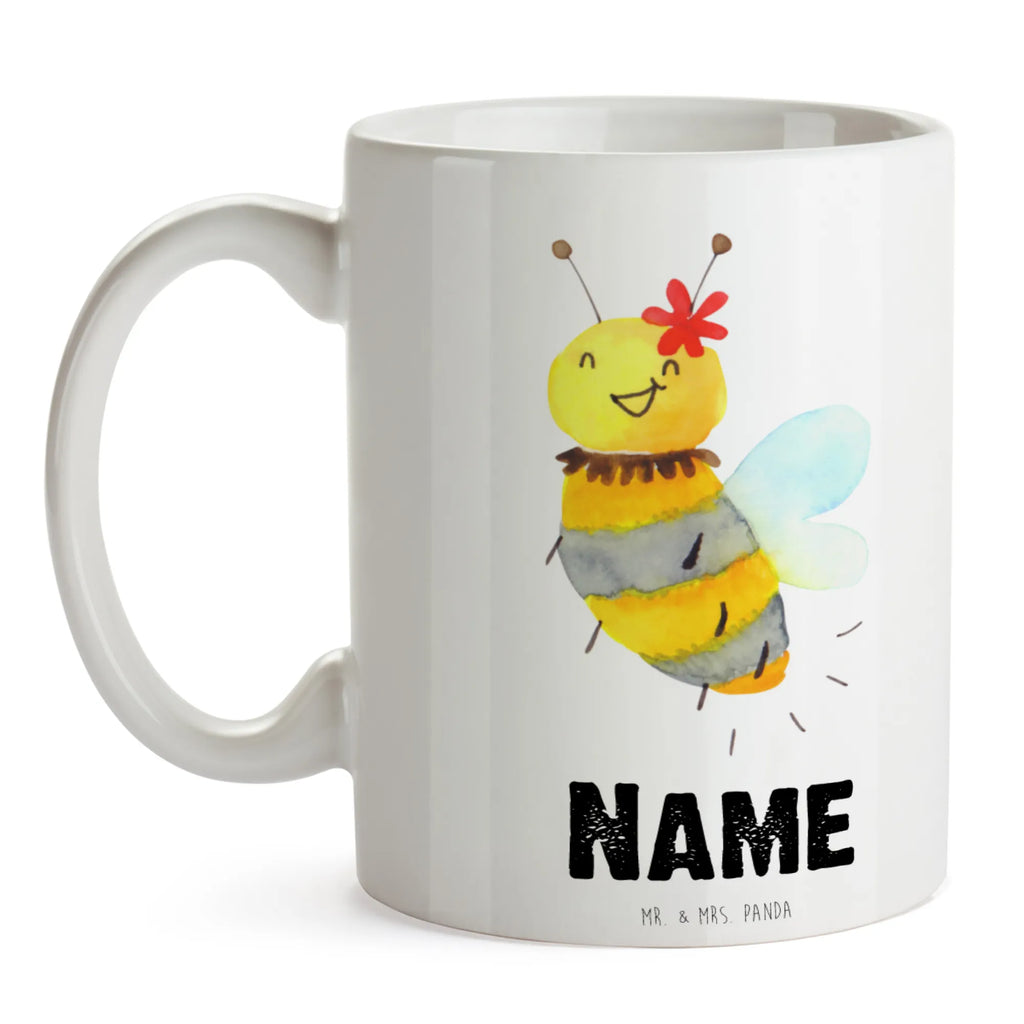 Personalisierte Tasse Biene Blume Namenstasse, Wunschname, Tasse, Tasse mit Namen, Drucken, Personalisiert, Personalisierte Tasse, Namen, Biene, Wespe, Hummel