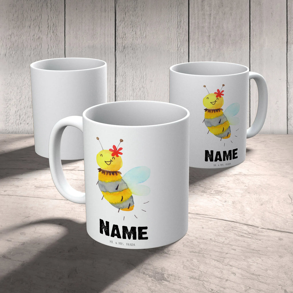 Personalisierte Tasse Biene Blume Namenstasse, Wunschname, Tasse, Tasse mit Namen, Drucken, Personalisiert, Personalisierte Tasse, Namen, Biene, Wespe, Hummel