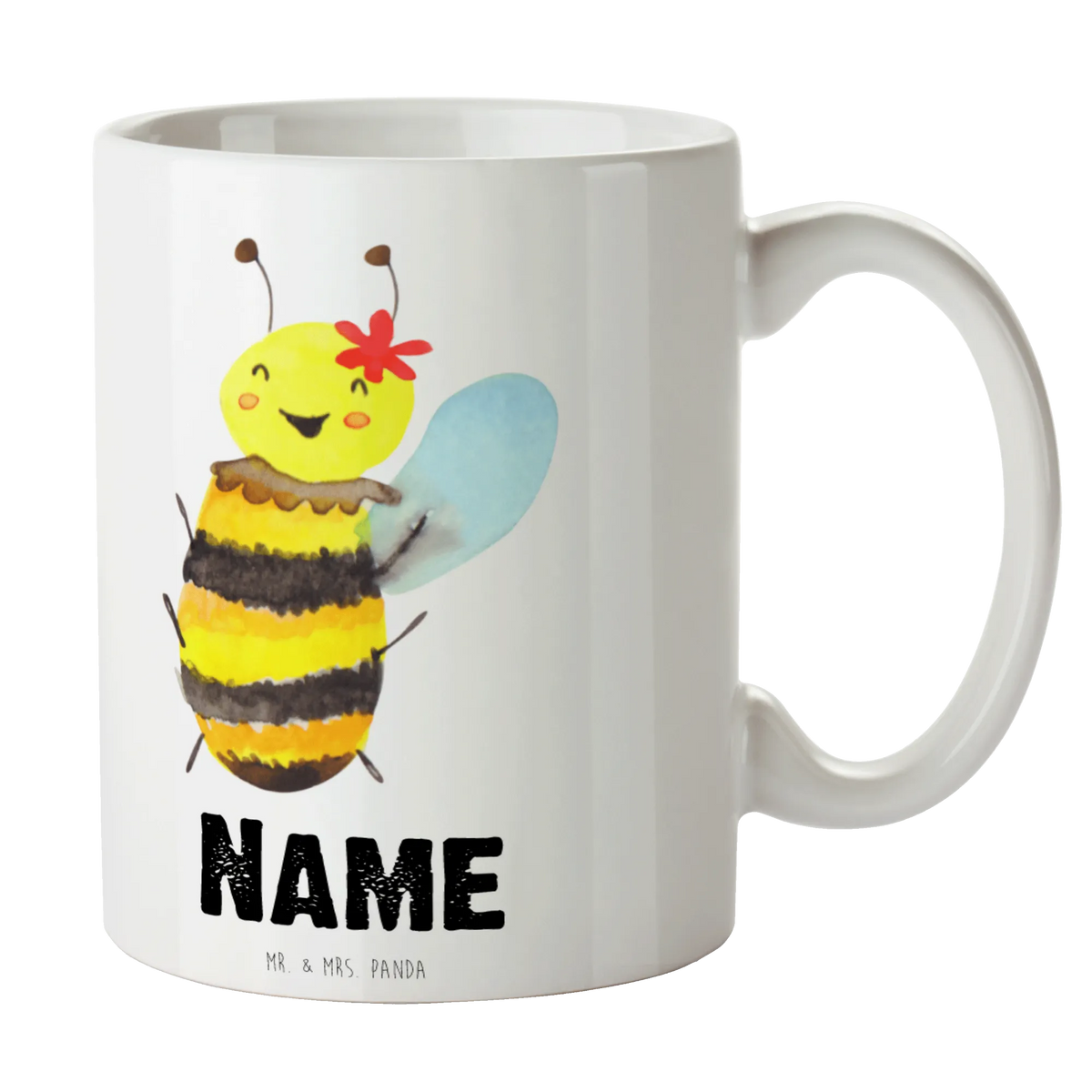 Personalised cup bee happy Bee, wasp, bumblebee