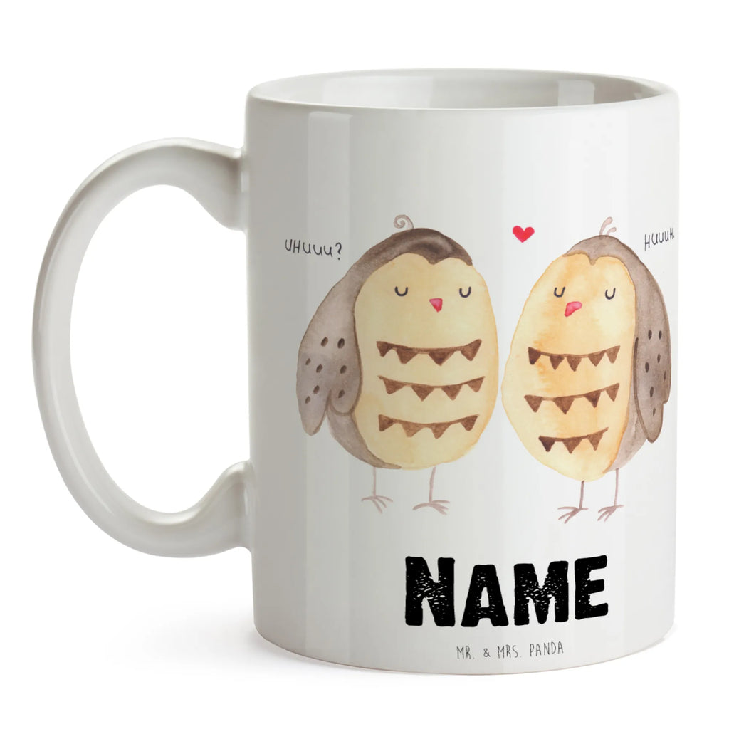 Personalisierte Tasse Eule Liebe Drucken, Tasse, Namenstasse, Personalisiert, Namen, Tasse mit Namen, Personalisierte Tasse, Wunschname, Eule, Freundin Geschenk, Liebe Spruch, Freund, Liebe, Eule Deko, All you need is love, Owl, Wortspiel lustig, Hochzeit Spruch