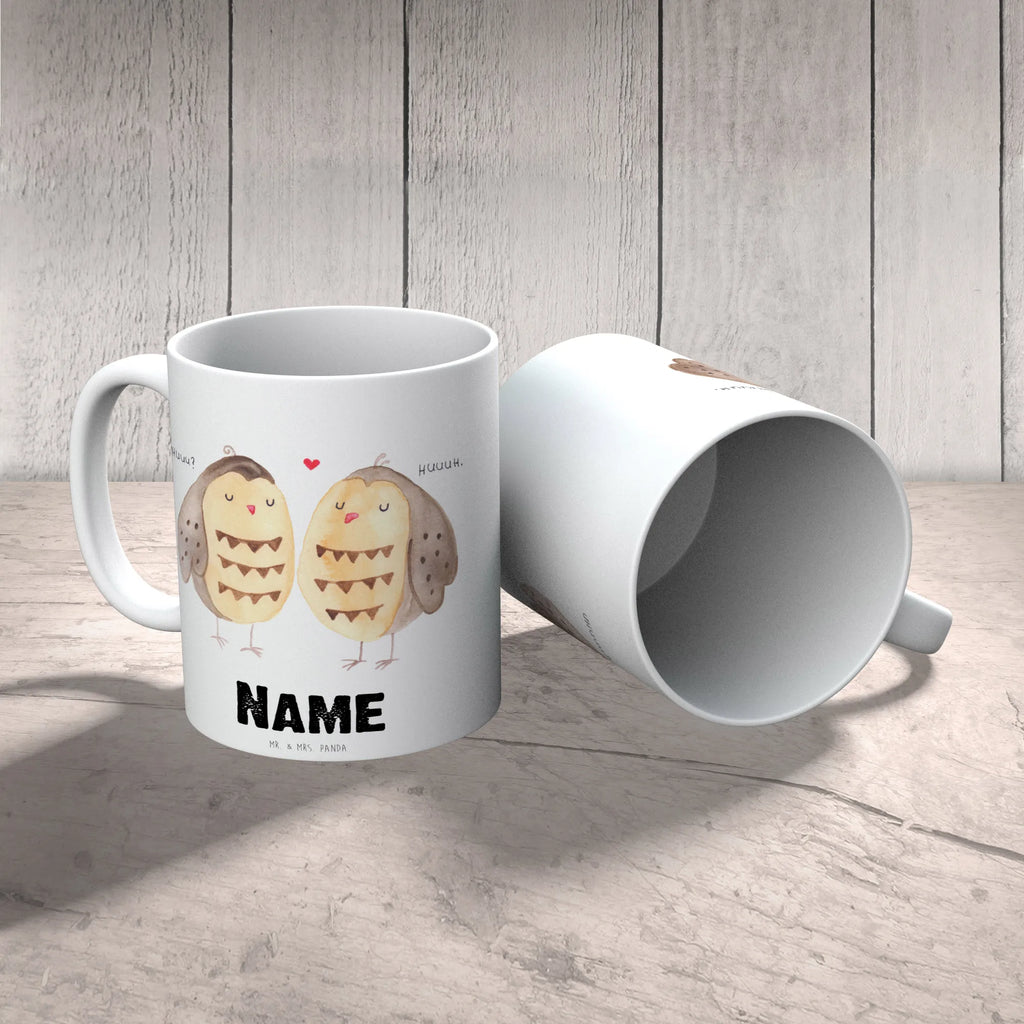 Personalisierte Tasse Eule Liebe Drucken, Tasse, Namenstasse, Personalisiert, Namen, Tasse mit Namen, Personalisierte Tasse, Wunschname, Eule, Freundin Geschenk, Liebe Spruch, Freund, Liebe, Eule Deko, All you need is love, Owl, Wortspiel lustig, Hochzeit Spruch