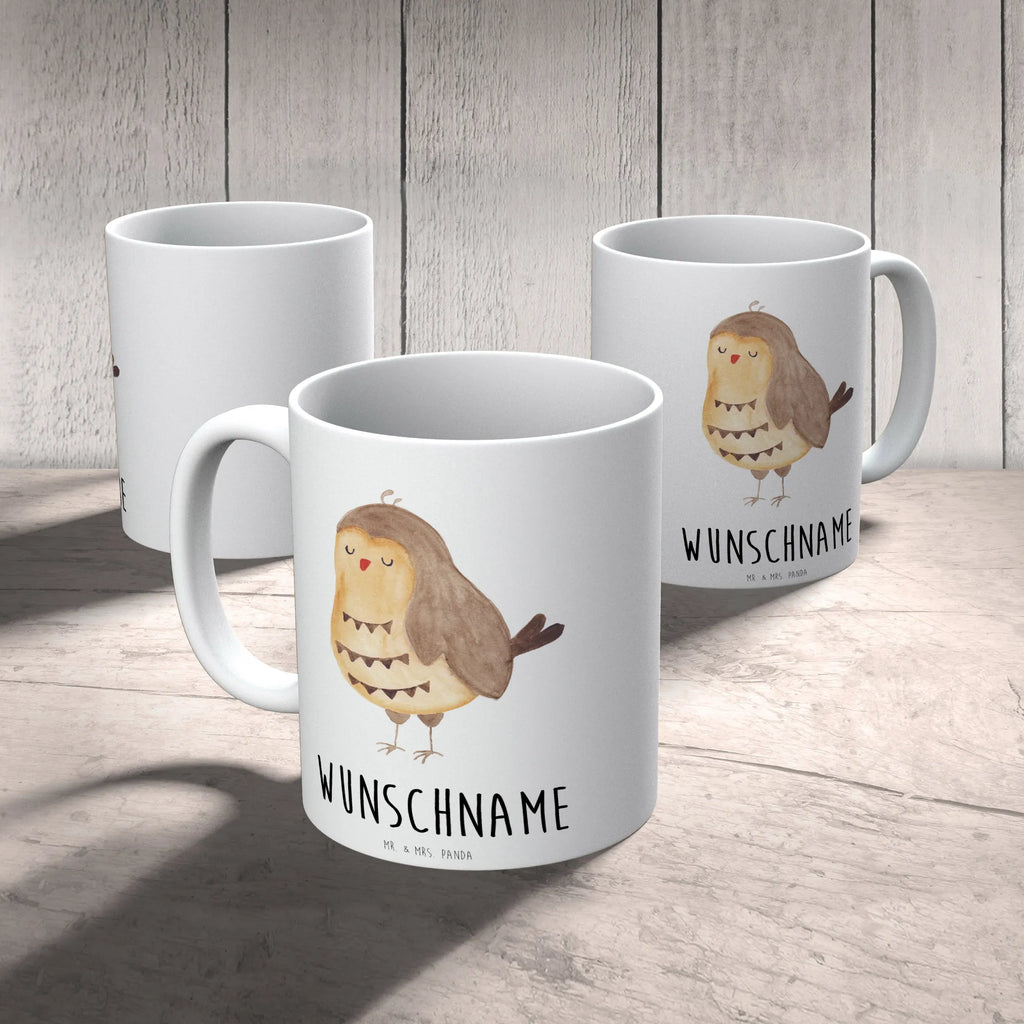 Personalisierte Tasse Eule Zufrieden Namenstasse, Wunschname, Namen, Tasse mit Namen, Personalisierte Tasse, Drucken, Tasse, Personalisiert, Eule, Eule deko, Owl, Wortspiel lustig, Geschenk Hochzeitstag, Eule Spruch, Spruch schön, Romantisch, Liebe Spruch