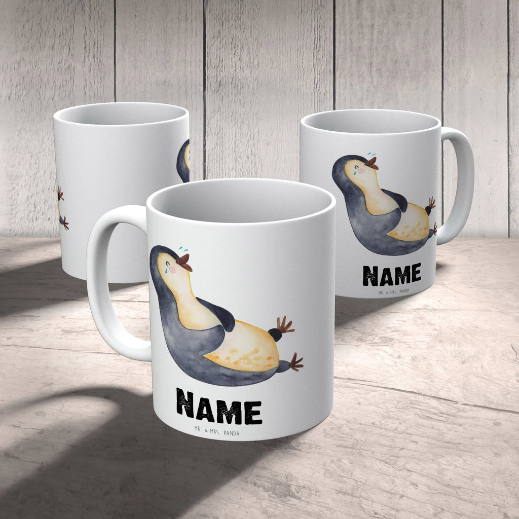 Personalisierte Tasse Pinguin lachend Personalisierte Tasse, Namen, Wunschname, Tasse, Namenstasse, Personalisiert, Drucken, Tasse mit Namen, Pinguin, Lachen, lustiger Spruch, Fröhlich, Pinguine, Optimismus, Humor, Fröhlichkeit