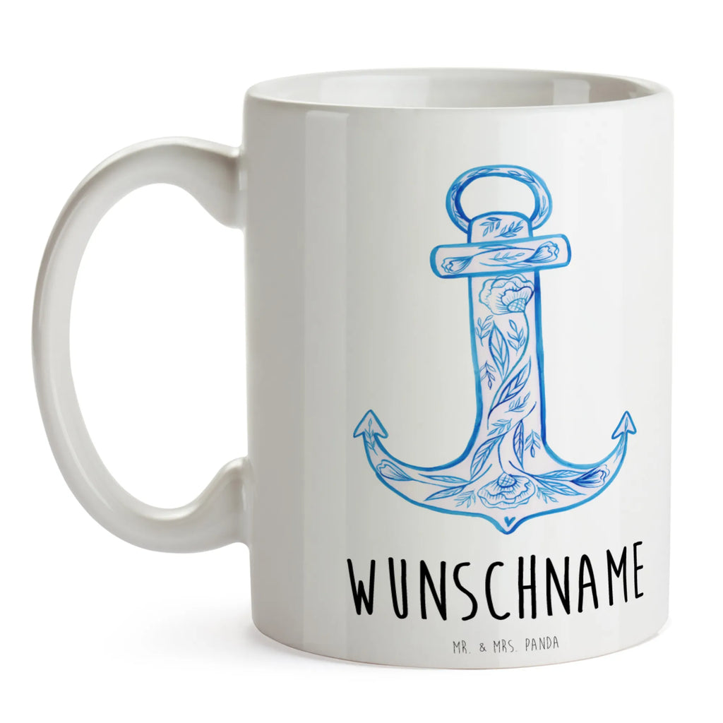 Personalisierte Tasse Anker Blau Namen, Personalisierte Tasse, Namenstasse, Wunschname, Tasse, Tasse mit Namen, Drucken, Personalisiert, Tiermotive, Gute Laune, lustige Sprüche, Tiere