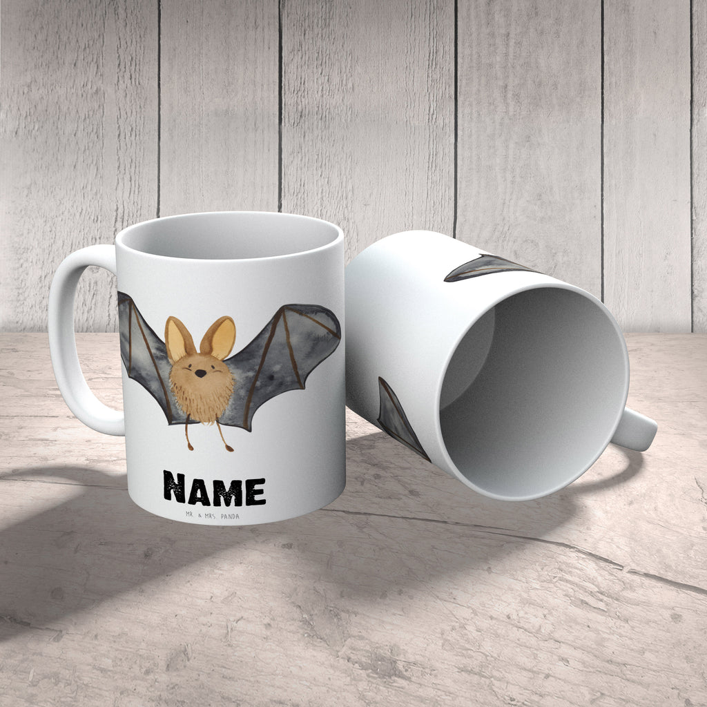 Personalisierte Tasse Fledermaus Flügel Personalisierte Tasse, Namenstasse, Wunschname, Personalisiert, Tasse, Namen, Drucken, Tasse mit Namen, Tiermotive, Gute Laune, lustige Sprüche, Tiere