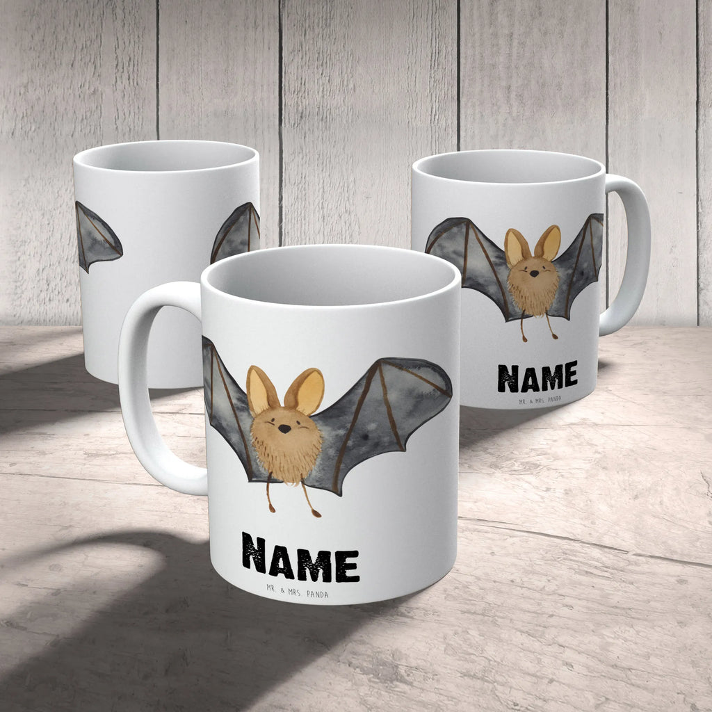 Personalisierte Tasse Fledermaus Flügel Namenstasse, Personalisierte Tasse, Namen, Tasse mit Namen, Personalisiert, Drucken, Tasse, Wunschname, Tiermotive, Gute Laune, lustige Sprüche, Tiere