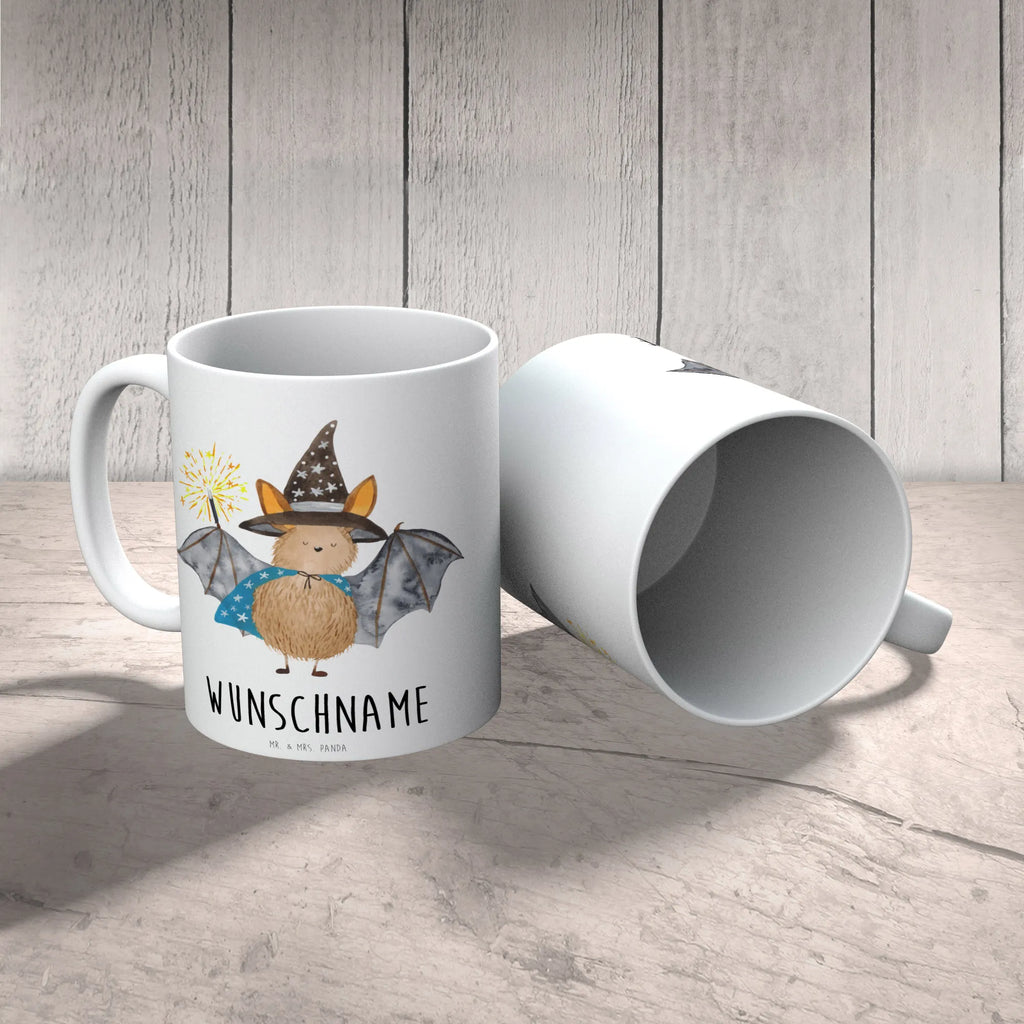 Personalisierte Tasse Fledermaus Zauberer Wunschname, Personalisierte Tasse, Namen, Tasse mit Namen, Namenstasse, Tasse, Personalisiert, Drucken, Tiermotive, Gute Laune, lustige Sprüche, Tiere, Fledermaus, Zauberer, Fledermäuse, Frauen, Magier, reinsteigern