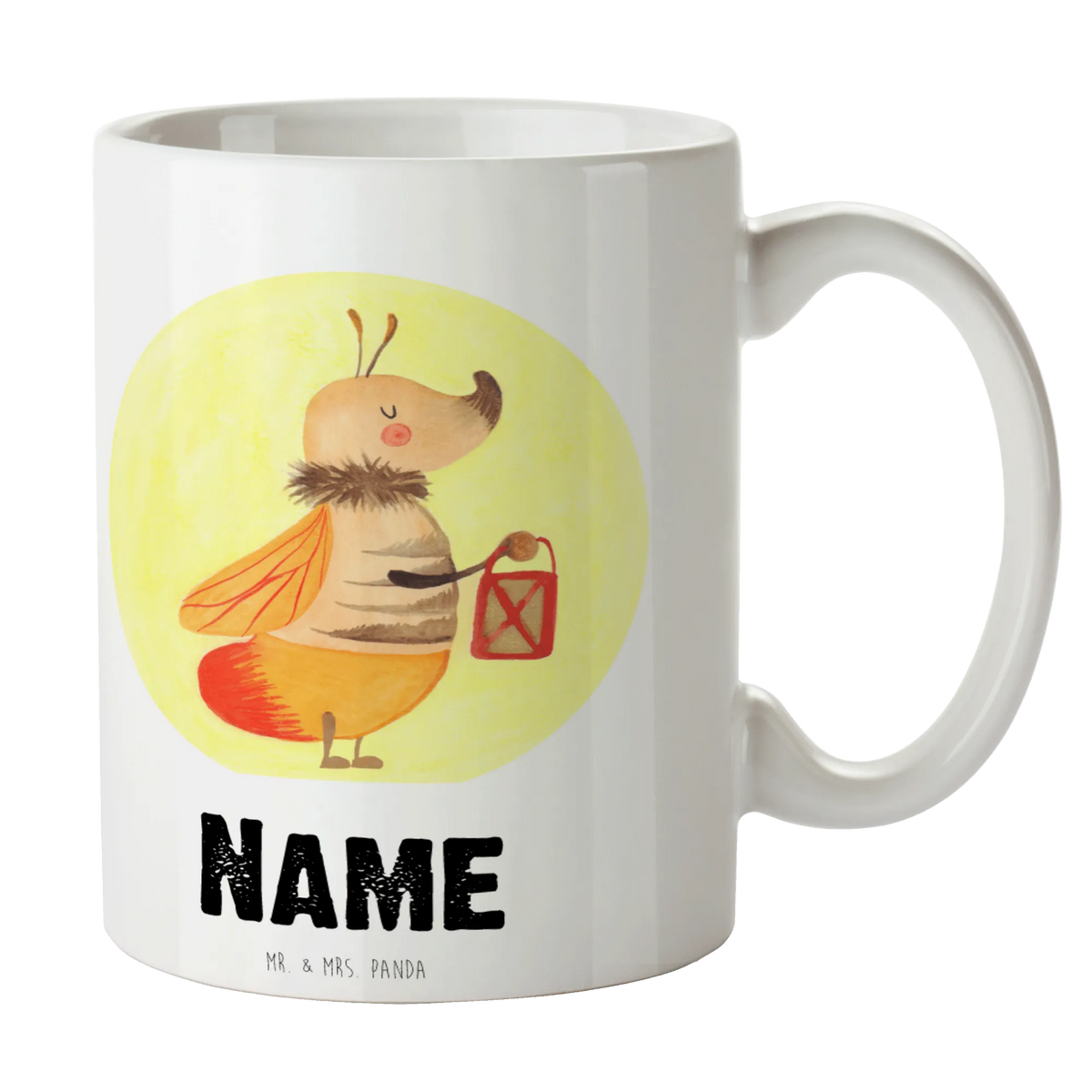 Personalised cup Firefly small animals, cute, funny, cute animal motives, hand drawn, small world, funny sayings, good mood, happy, gifts, gift ideas, special gifts, animal lover, card, glow, love, glowworm, favourite person, magic, love saying, marriage proposal, engagement, proof of love, butterfly, anniversary