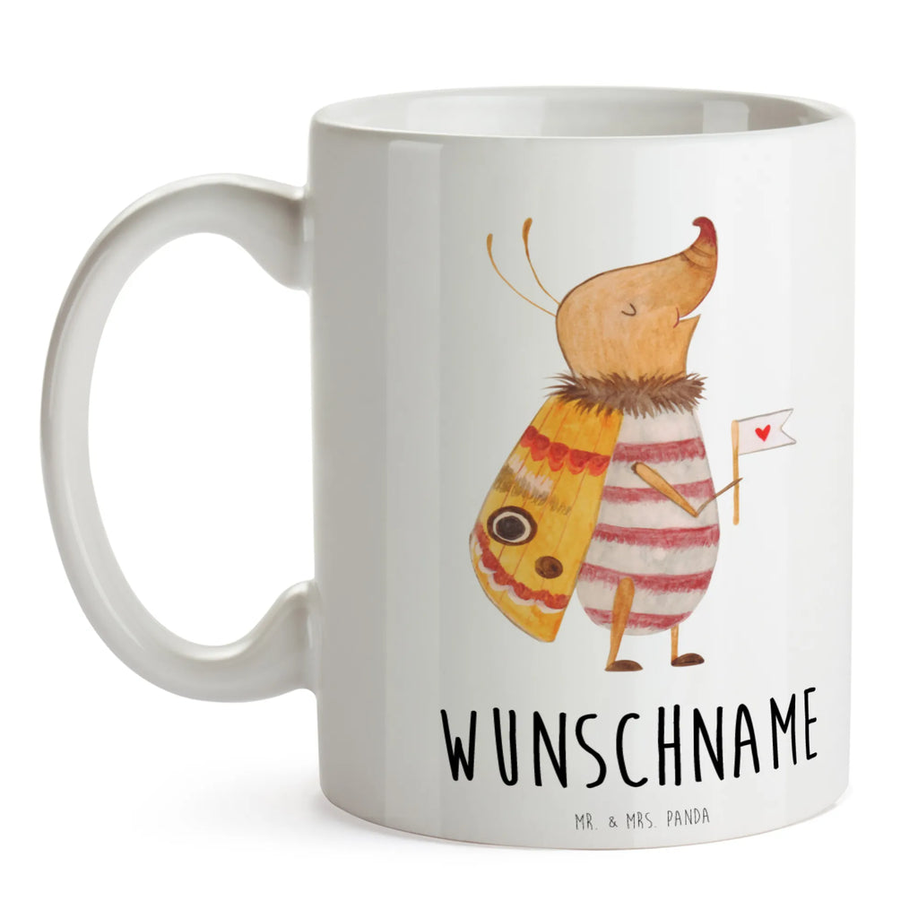 Personalised cup Moth flag small animals, cute, funny, cute animal motives, hand drawn, small world, funny sayings, good mood, happy, gifts, gift ideas, special gifts, animal lover, card, Saying funny, Kitchen decoration, Moth, How much does the world cost, Beetle