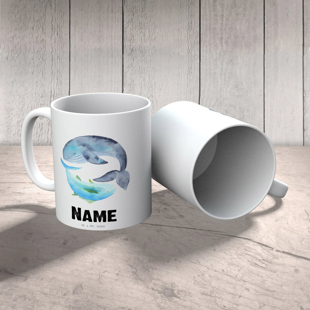 Personalised cup whale tuna small animals, cute, funny, cute animal motives, hand drawn, small world, funny sayings, good mood, happy, gifts, gift ideas, special gifts, animal lover, card, saying funny, tuna, flat joke, joke, whale, word joke funny, choice, flat joke gift, saying of the day