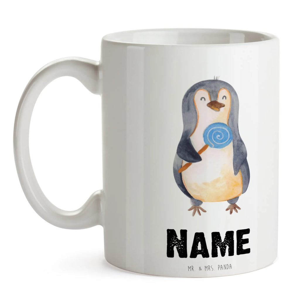 Personalisierte Tasse Pinguin Lolli Personalisierte Tasse, Personalisiert, Namenstasse, Drucken, Namen, Wunschname, Tasse, Tasse mit Namen, Pinguin, Blödsinn, Pinguine, Ganove, Gauner, Rebell, Süßigkeiten, Lolli, Spruch, Rabauke