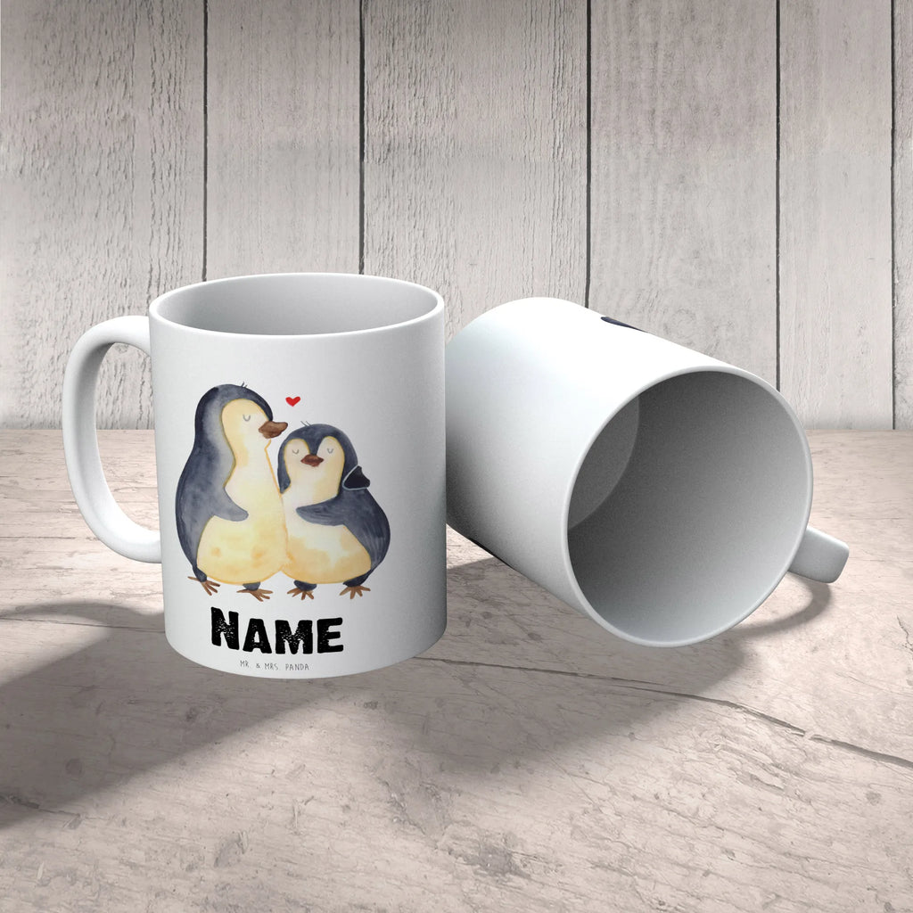 Personalisierte Tasse Pinguin umarmend Personalisierte Tasse, Namen, Drucken, Tasse mit Namen, Wunschname, Personalisiert, Namenstasse, Tasse, Pinguin, Liebesgeschenk, Hochzeit, Hochzeitstag, Liebe, Hochzeitsgeschenk, Liebesbeweis, Verlobung, Liebespaar, Jahrestag